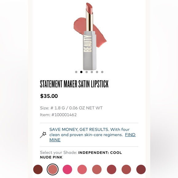 Beautycounter Statement Maker Satin Lipstick, Independent - Picture 4 of 4